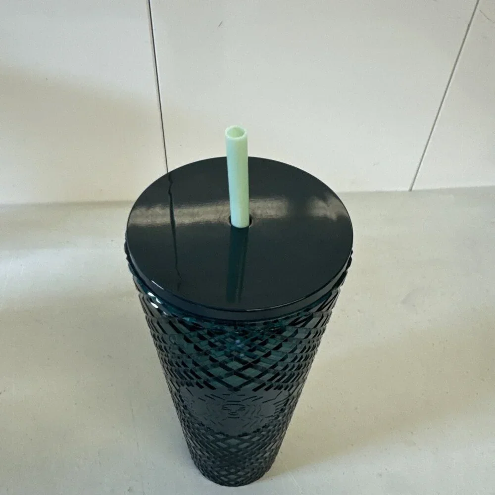 Starbucks‎ Teal Turquoise Jewel Cold Cup Tumbler 24oz Venti  2021 Holiday